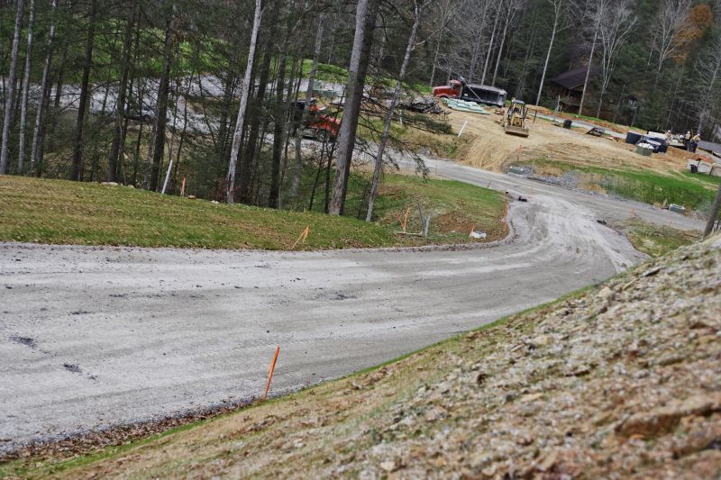 Finished residential slope